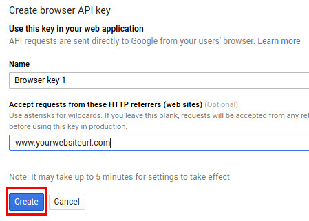 ساختن api گوگل