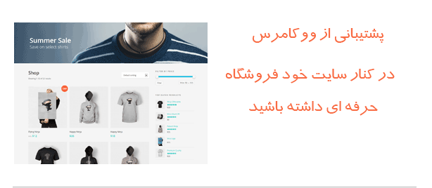 قالب وردپرس پشتیبانی از ووکامرس